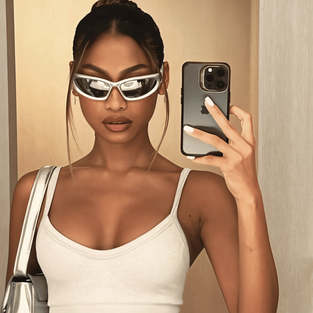 Cherubabe™ Y2K Silver Sunglasses Limited Edition