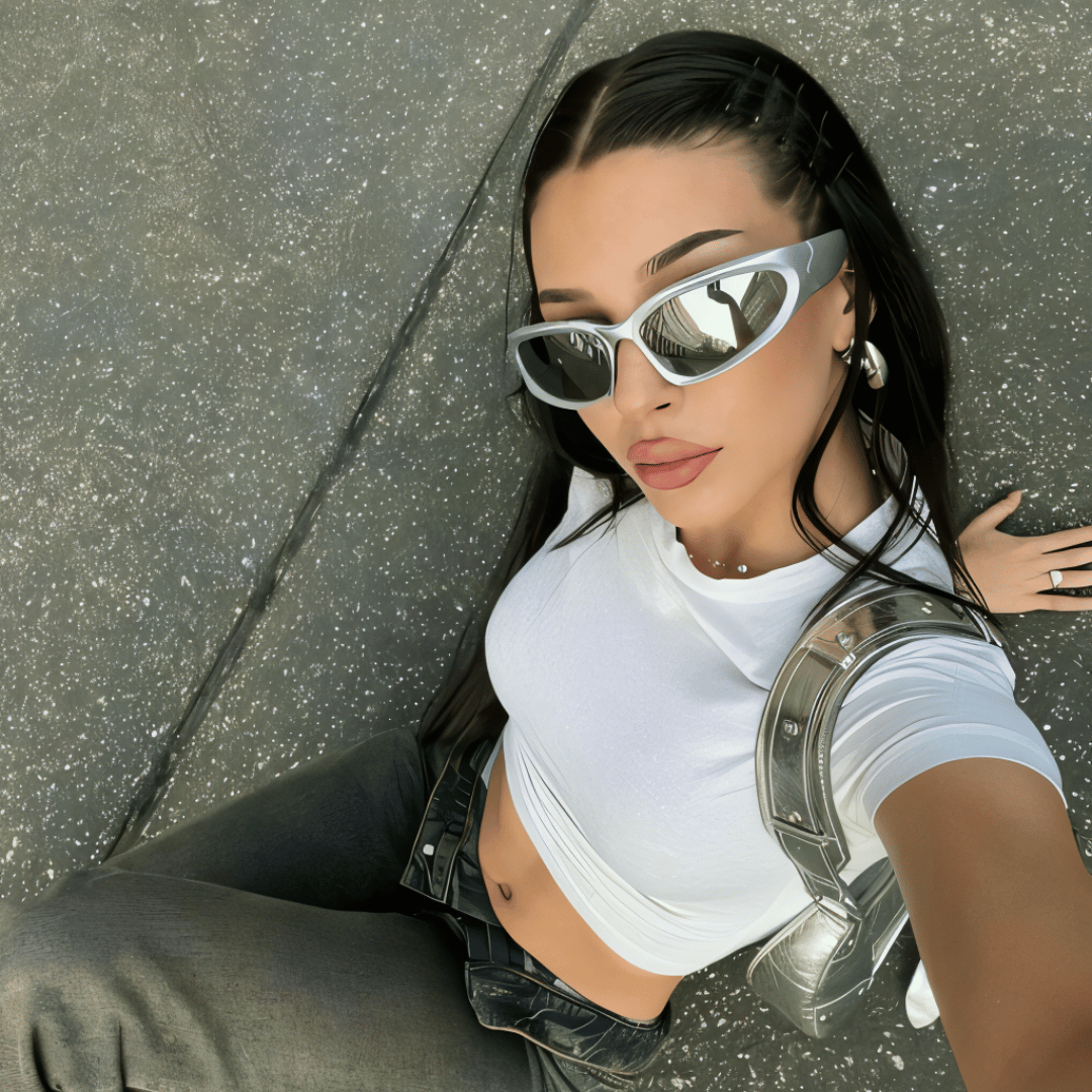 Cherubabe™ Y2K Silver Sunglasses Limited Edition